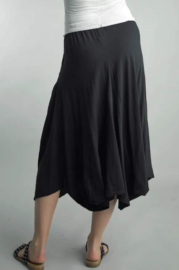 Ruched Cotton Skirt