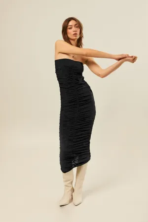 Strapless Mesh Dress