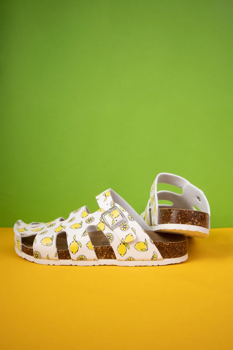 Summer Picnic Cut-Out Clog - Yellow
