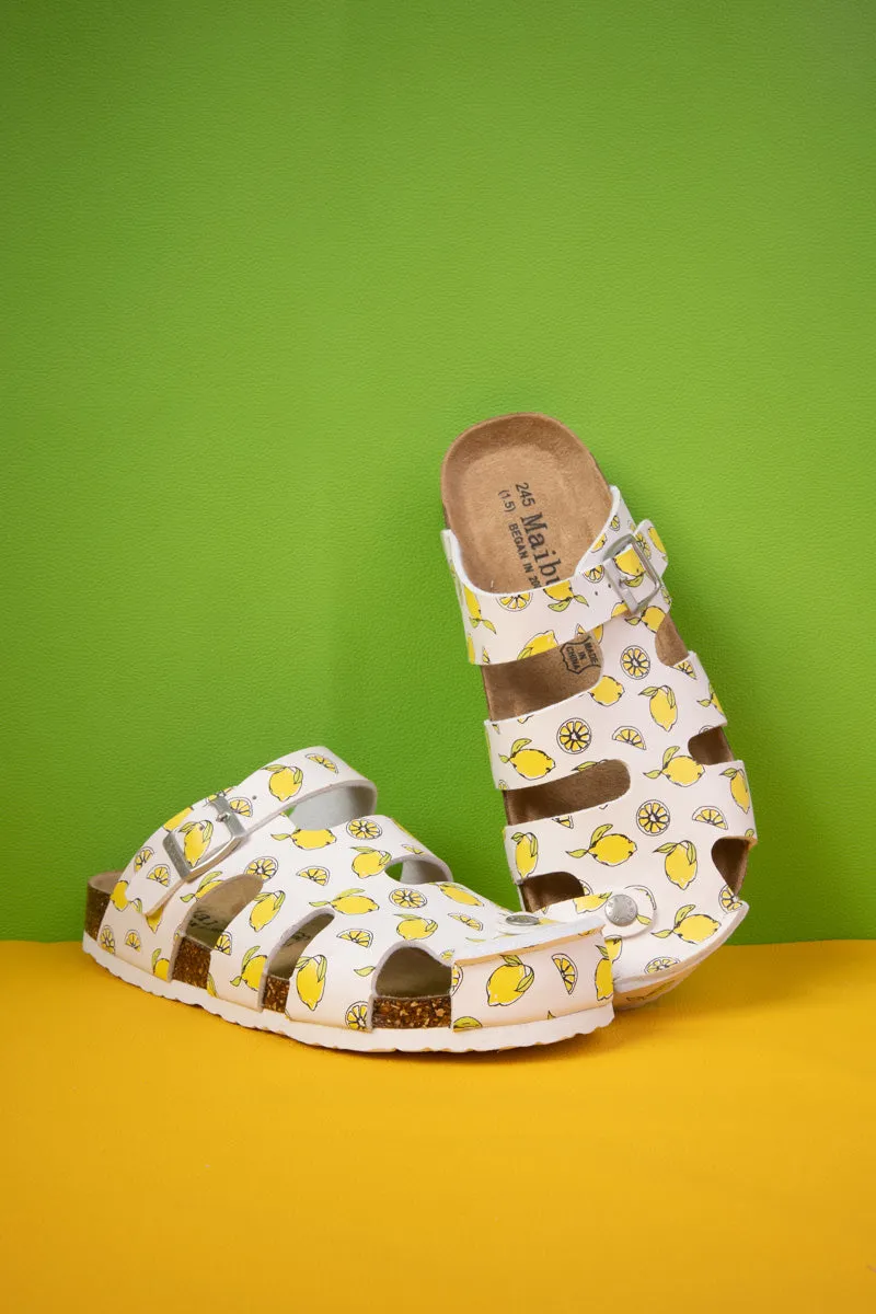 Summer Picnic Cut-Out Clog - Yellow