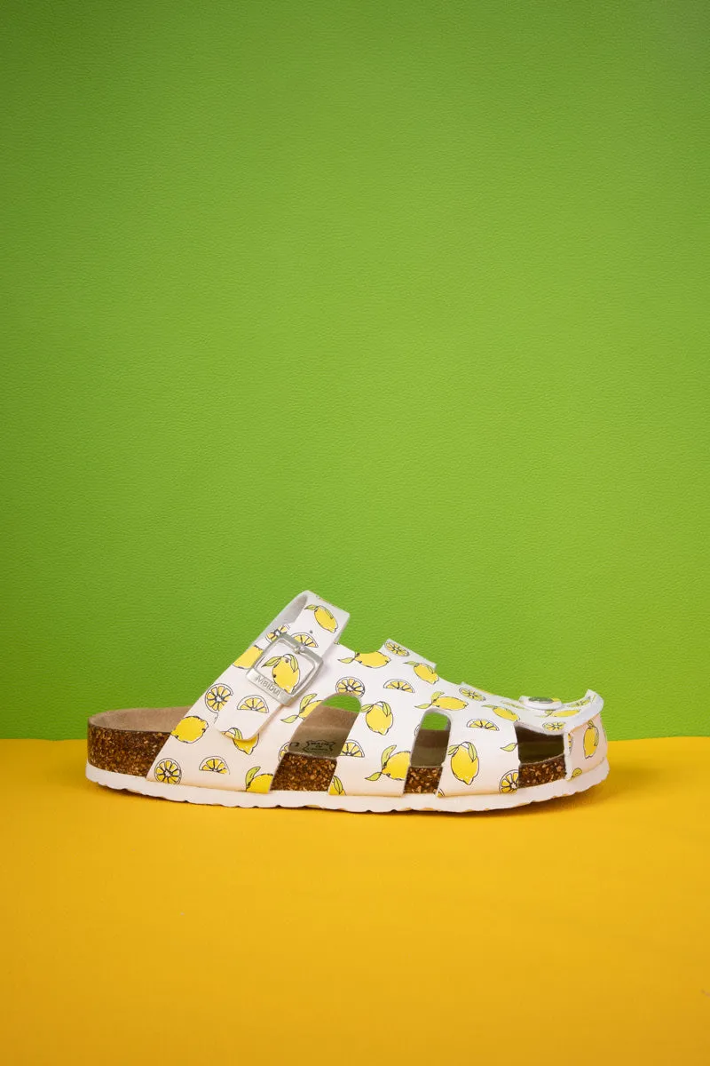Summer Picnic Cut-Out Clog - Yellow