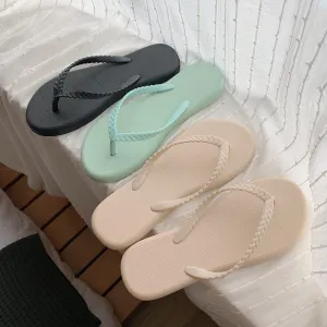 Summer Slippers Soft PVC Girls Beach Flip Flops Anti-slip Flat Shoes Ladies Vacation Slides Female Sandals