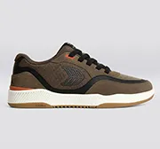 UBA PRO Dark Khaki Suede and Mesh Black Logo Sneaker Men