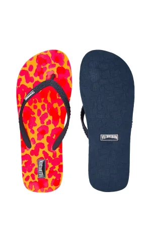 VILEBREQUIN Women Beach Flip Flops New Leopard