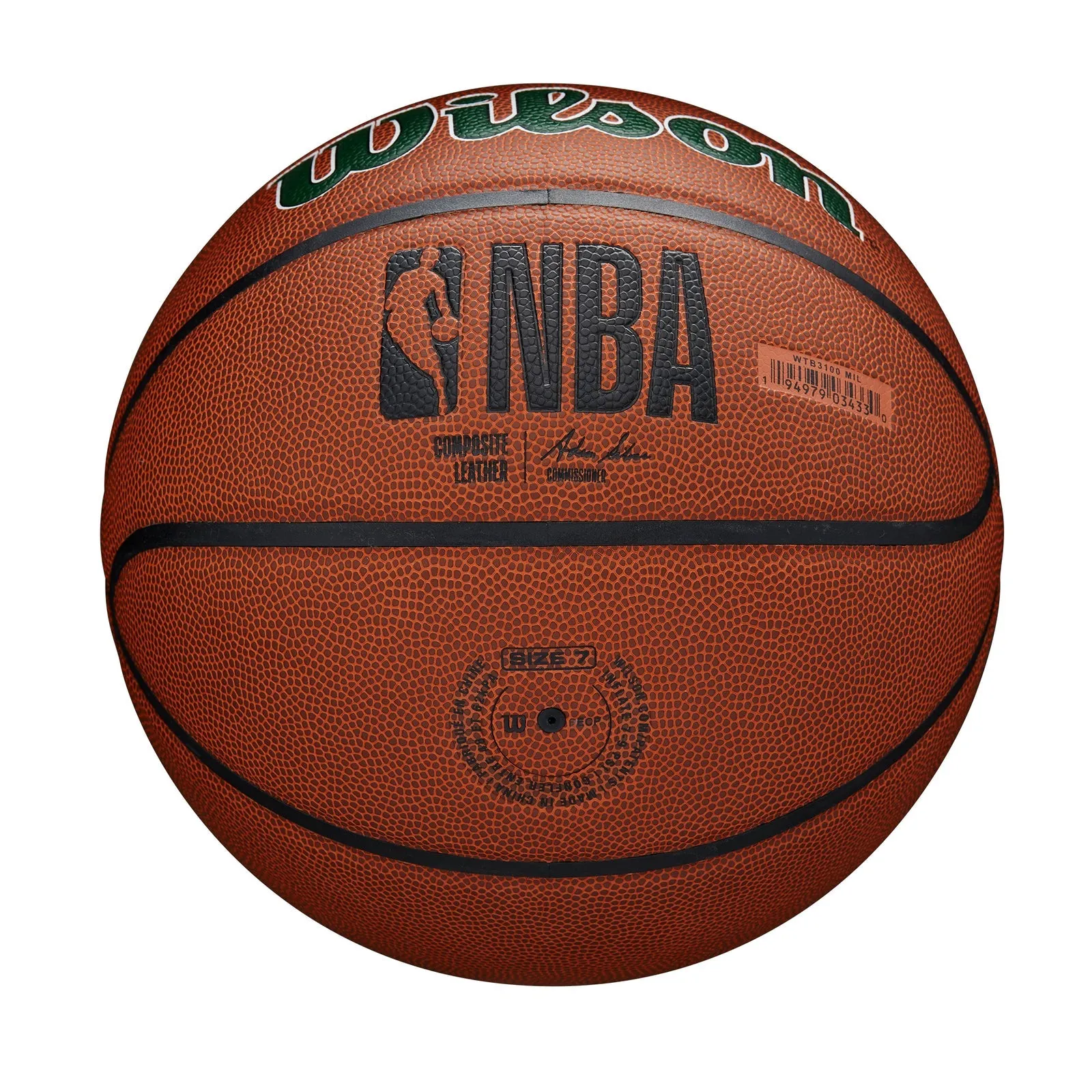 WILSON NBA TEAM COMPOSITE MILWAUKEE BUCKS BASKETBALL