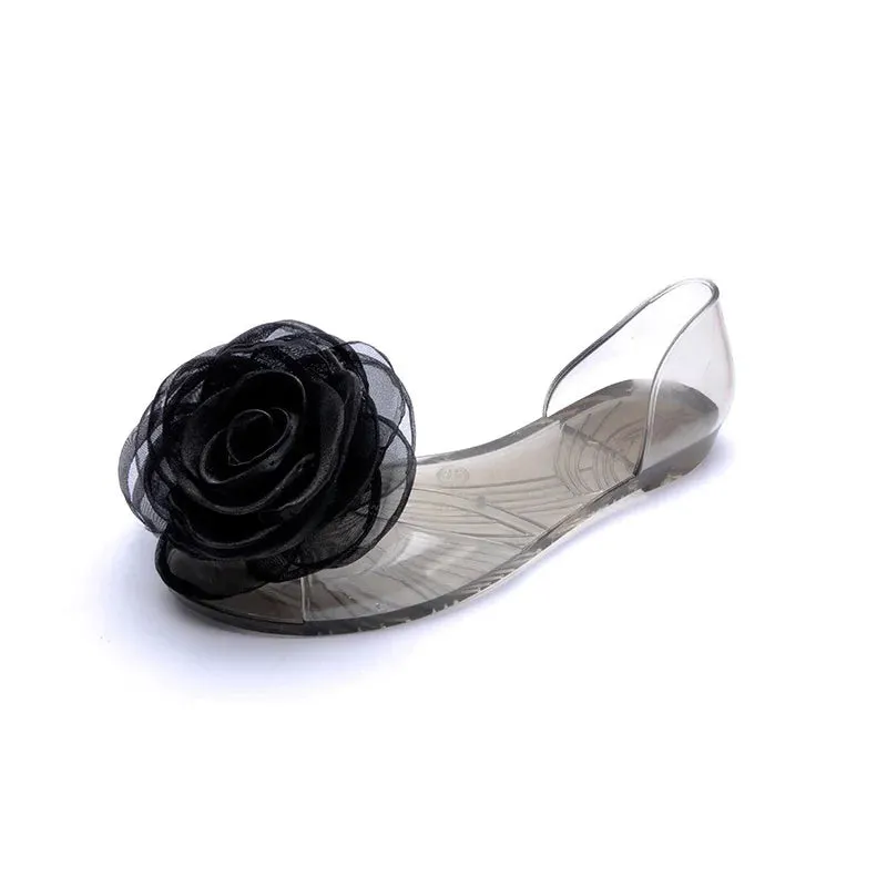 Women Sandals Open Toe Summer Jelly Shoes Woman Fashion Butterfly-knot Flat Sandals Women Beach Shoes Slip On Flip Flops WSH3149