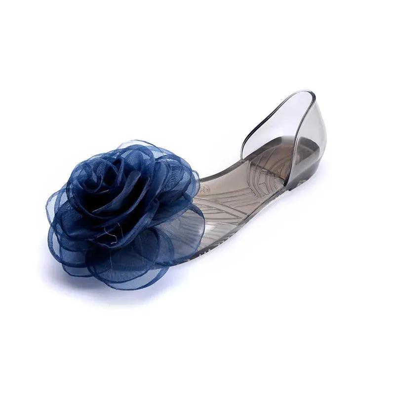 Women Sandals Open Toe Summer Jelly Shoes Woman Fashion Butterfly-knot Flat Sandals Women Beach Shoes Slip On Flip Flops WSH3149
