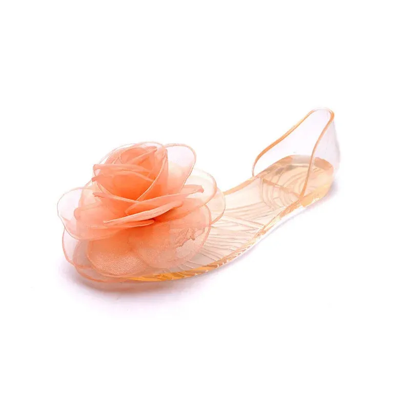 Women Sandals Open Toe Summer Jelly Shoes Woman Fashion Butterfly-knot Flat Sandals Women Beach Shoes Slip On Flip Flops WSH3149