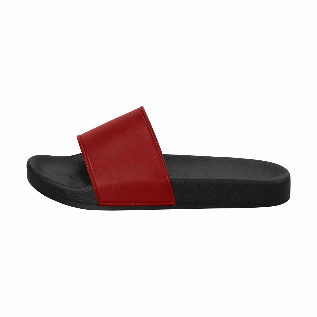 Womens Slide Sandals, Maroon Red