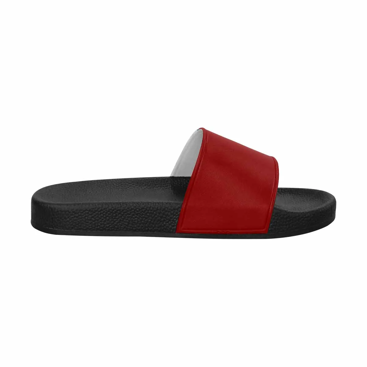 Womens Slide Sandals, Maroon Red