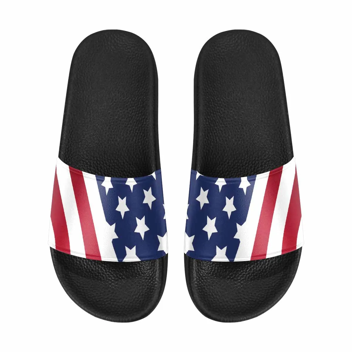 Womens Slide Sandals, Stars and Stripes Print