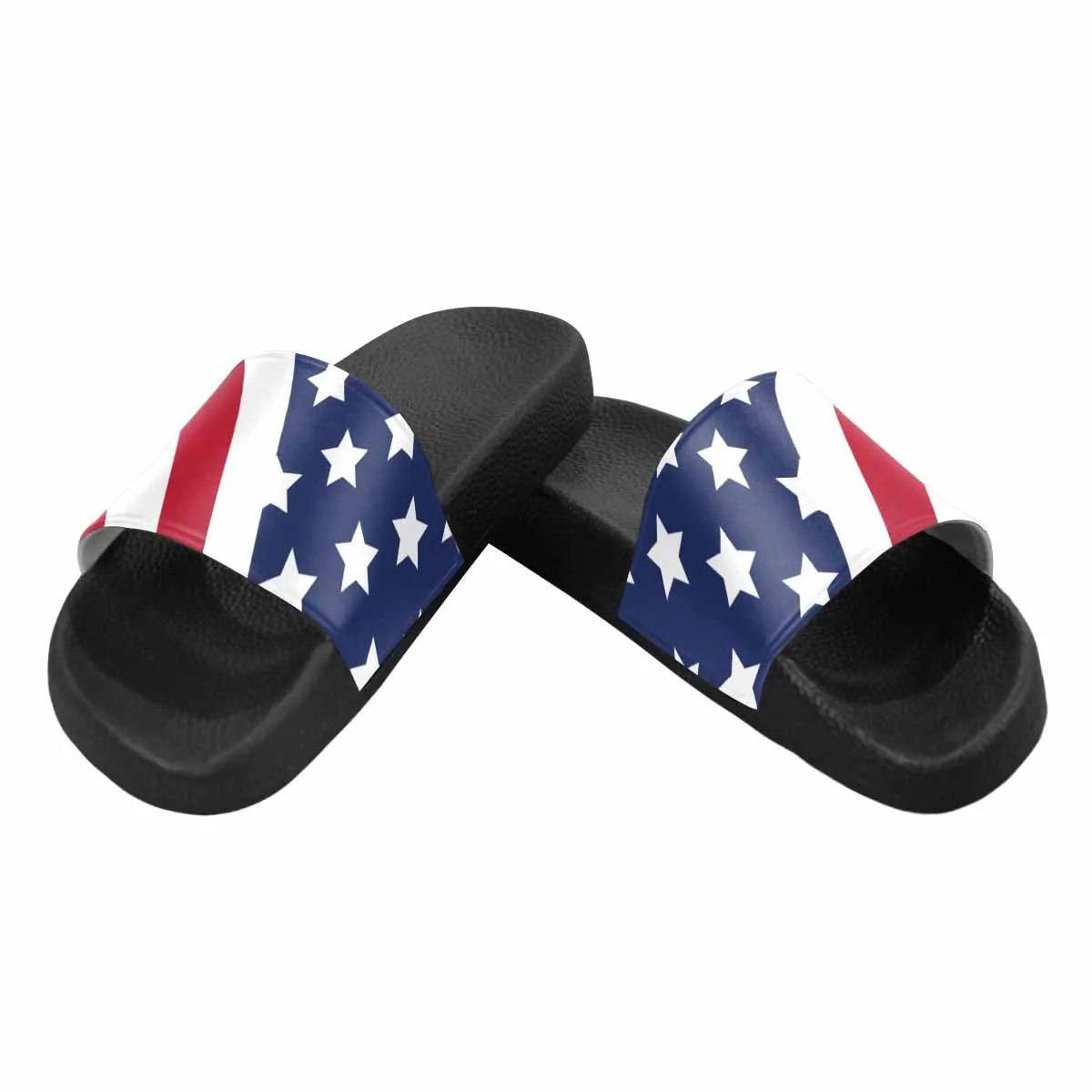 Womens Slide Sandals, Stars and Stripes Print